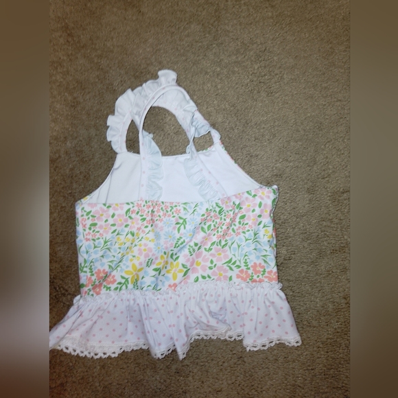 NWT/cheeky plum girls size 4t floral tank top - Picture 3 of 11